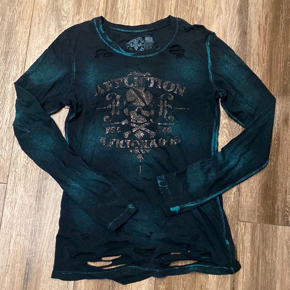 SOLD Affliction Distressed Hit T-Shirt